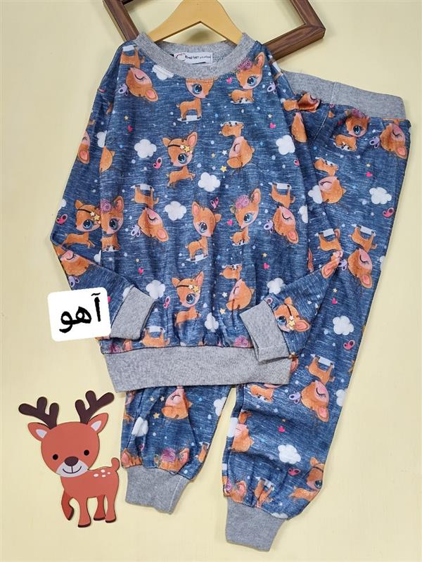 بلوز شلوار مخملی کارتونی fall