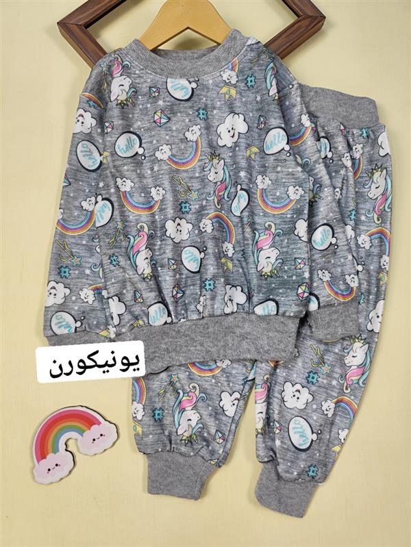 بلوز شلوار مخملی کارتونی fall