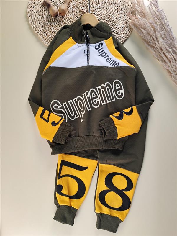 بلوز شلوار زیپی superme