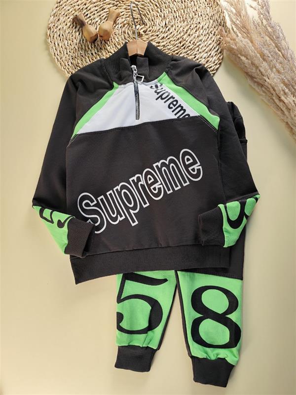 بلوز شلوار زیپی superme
