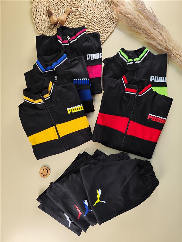 سویشرت شلوار نوار رنگی puma