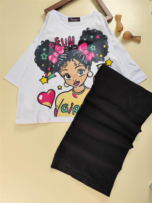 کراپ شلوار Fun girl