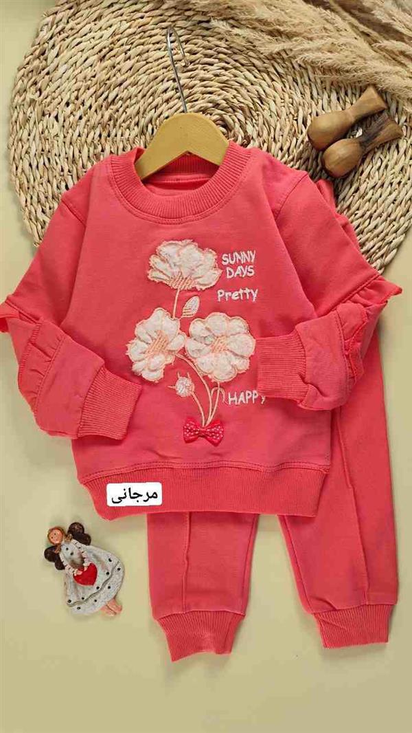 بلوز شلوار سه گل پنبه ای