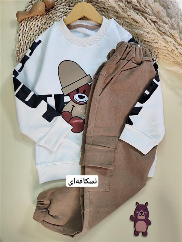 بلوز شلوار خرس عروسکی سفید 
