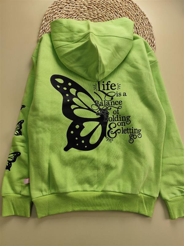 هودی تک رنگی Butterfly