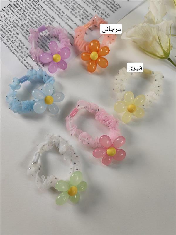 کش گلدار توری 