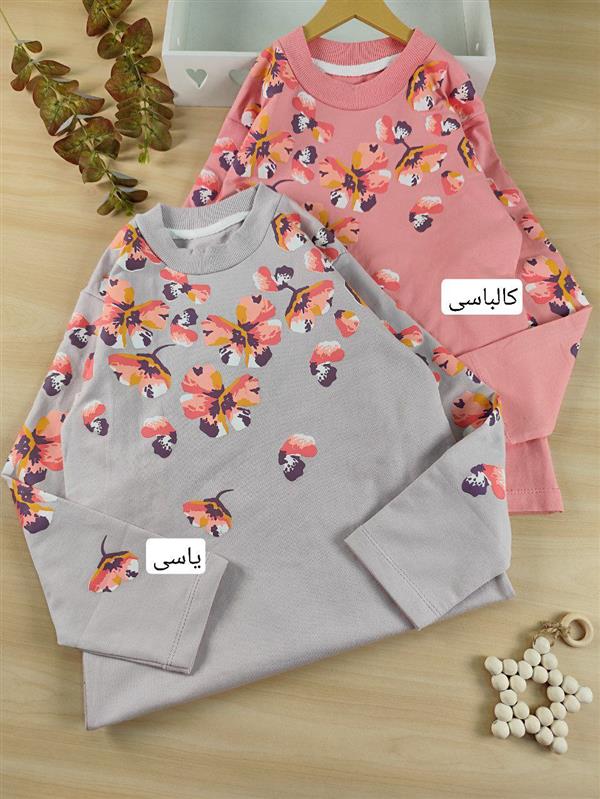 بلوز تک شکوفه های رنگی 