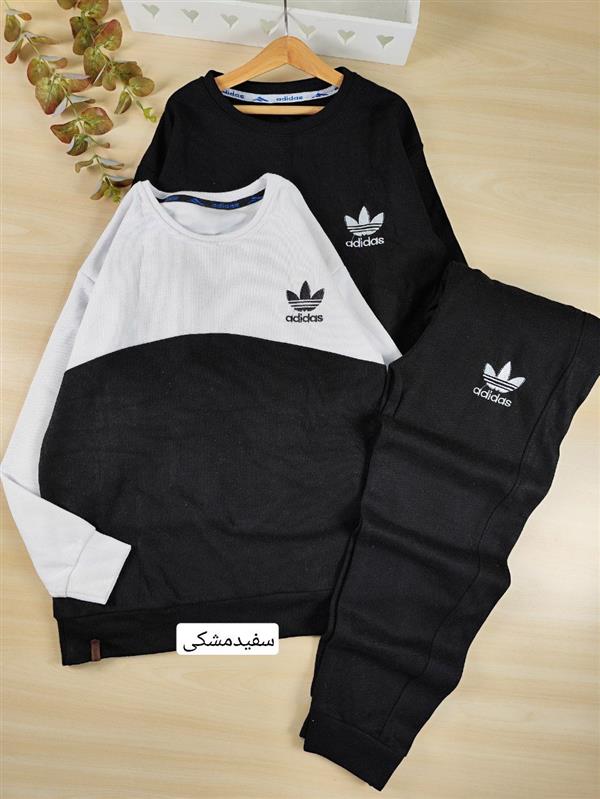 بلوز شلوار آدیداس Black & white 