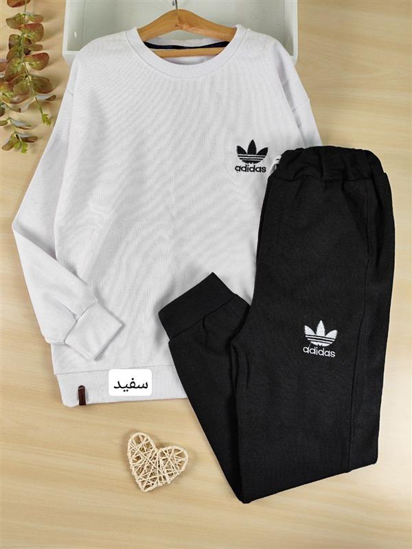 بلوز شلوار آدیداس Black & white 
