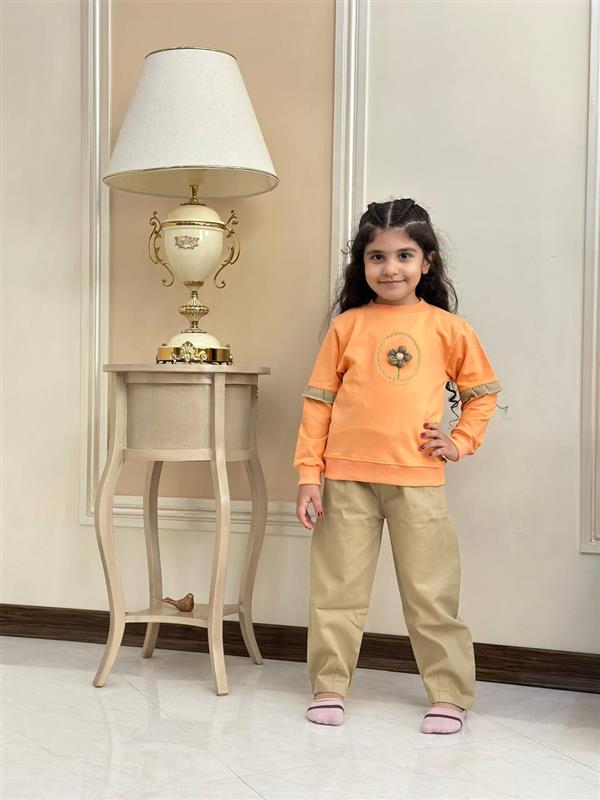 بلوز شلوار تک گل 