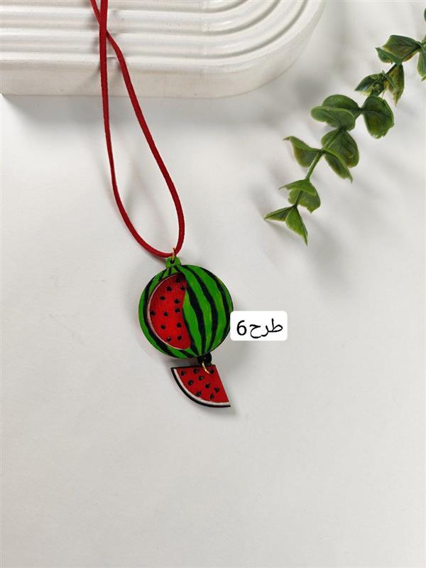 گردنبند انار چوبی 