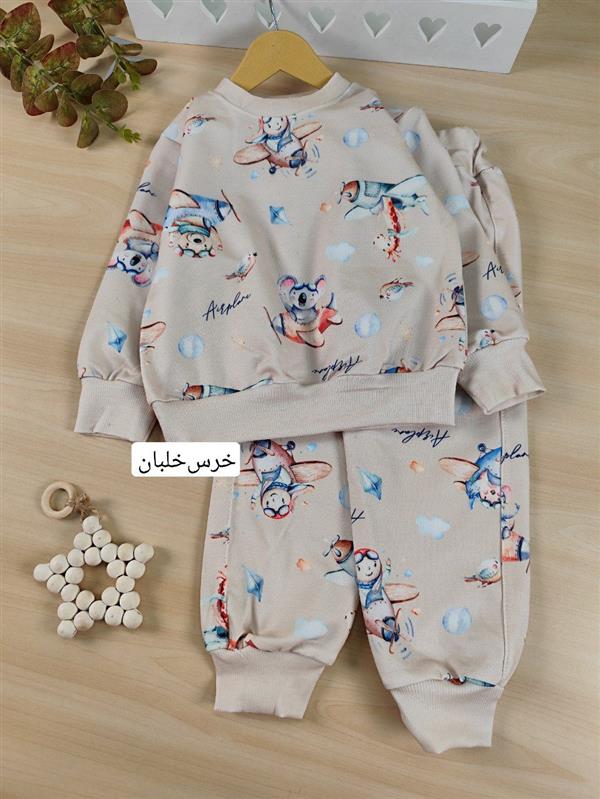 بلوز شلوار طرح بامزه اسپرت 