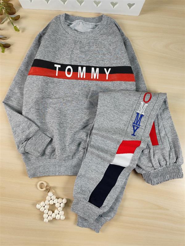 بلوز شلوار دو خط توسی Tommy