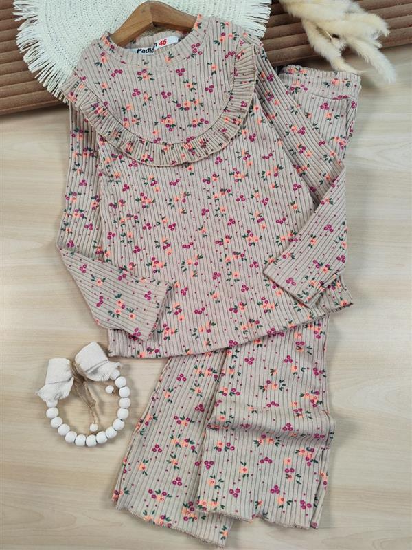 بلوز شلوار ریلی گل یاس 