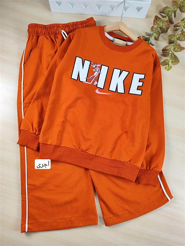بلوز شلوار پلنگ صورتی Nike 