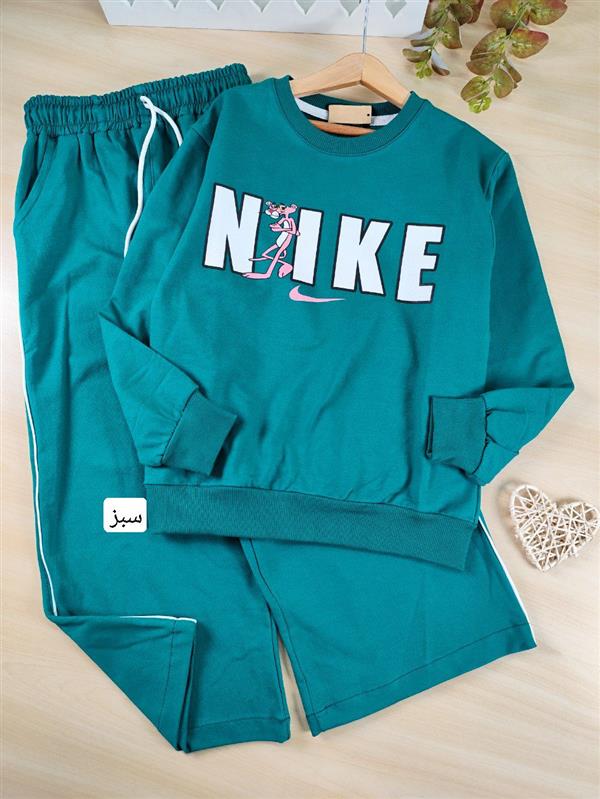 بلوز شلوار پلنگ صورتی Nike 