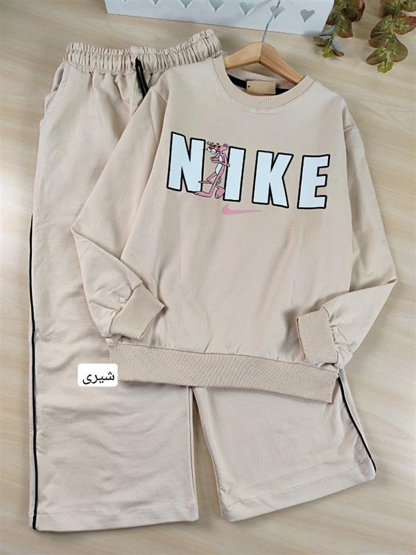 بلوز شلوار پلنگ صورتی Nike 