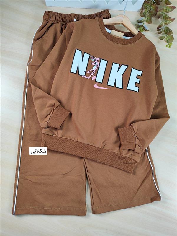 بلوز شلوار پلنگ صورتی Nike 