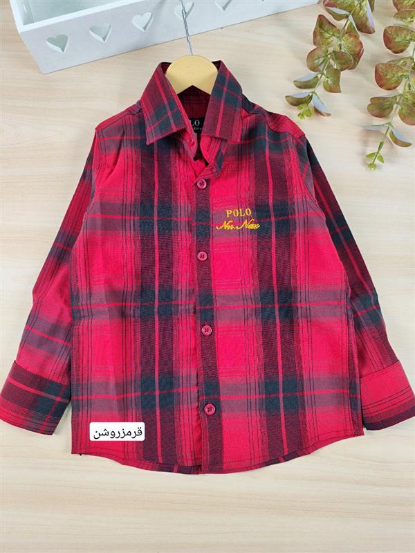 پیراهن چهارخونه پسرانه Polo