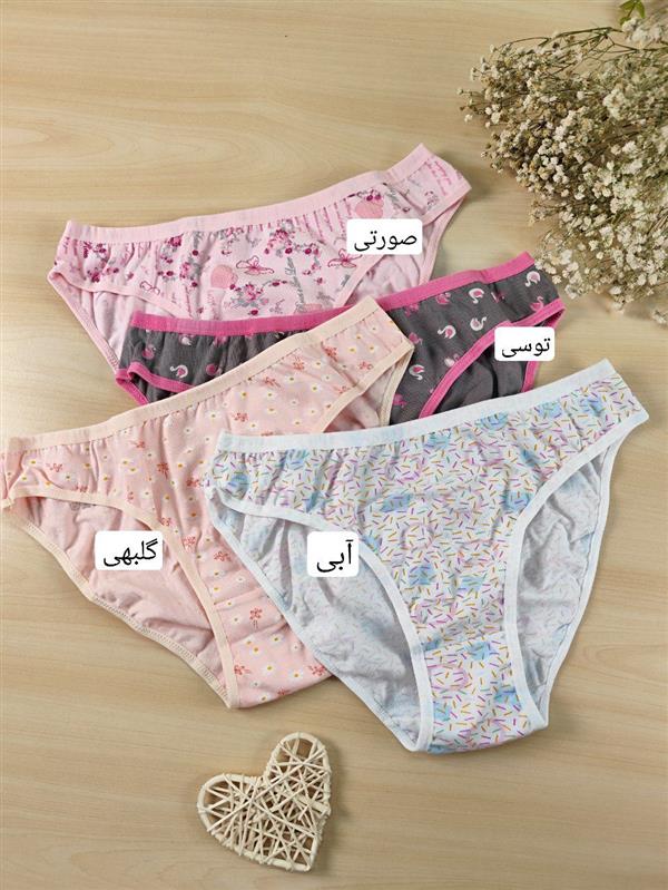 شورت نخی طرح دار 