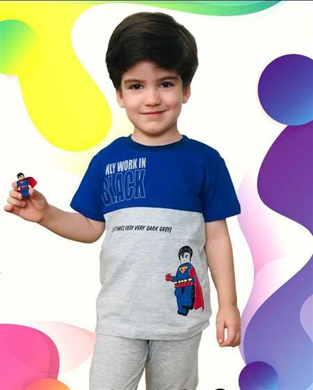 تیشرت شلوارک کارتونی سوپر من
