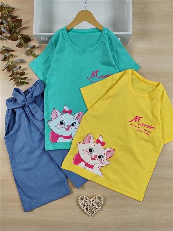 تیشرت شلوارک Cute cat