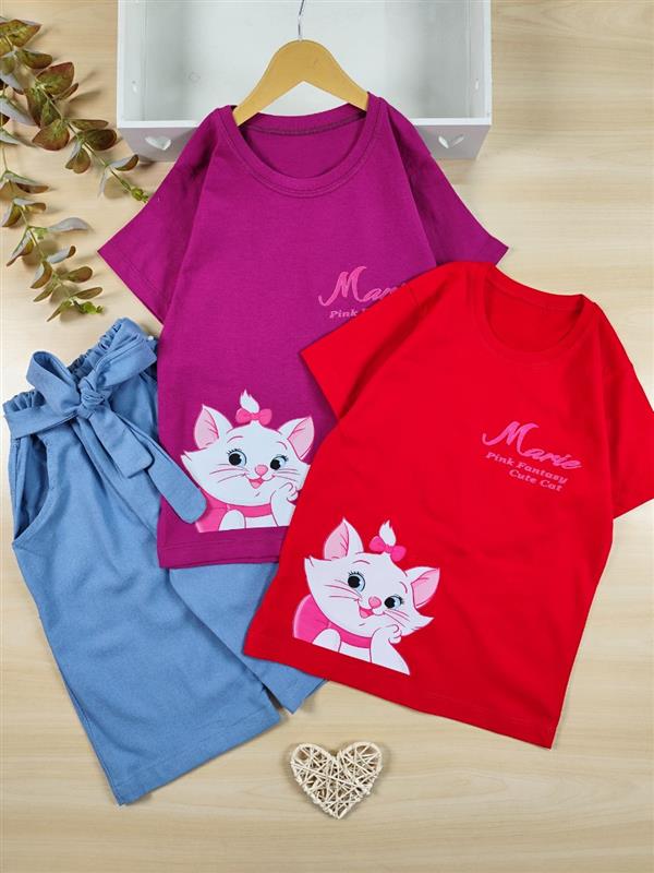 تیشرت شلوارک Cute cat