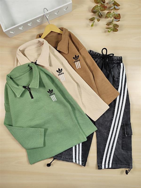 بلوز شلوار بیسکویتی Adidas 