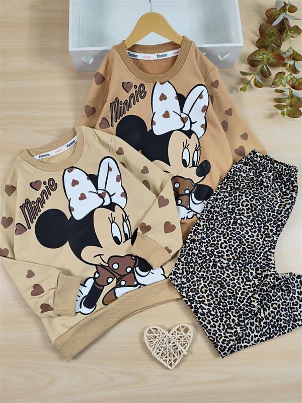 بلوز شلوار minnie mouse پلنگی 
