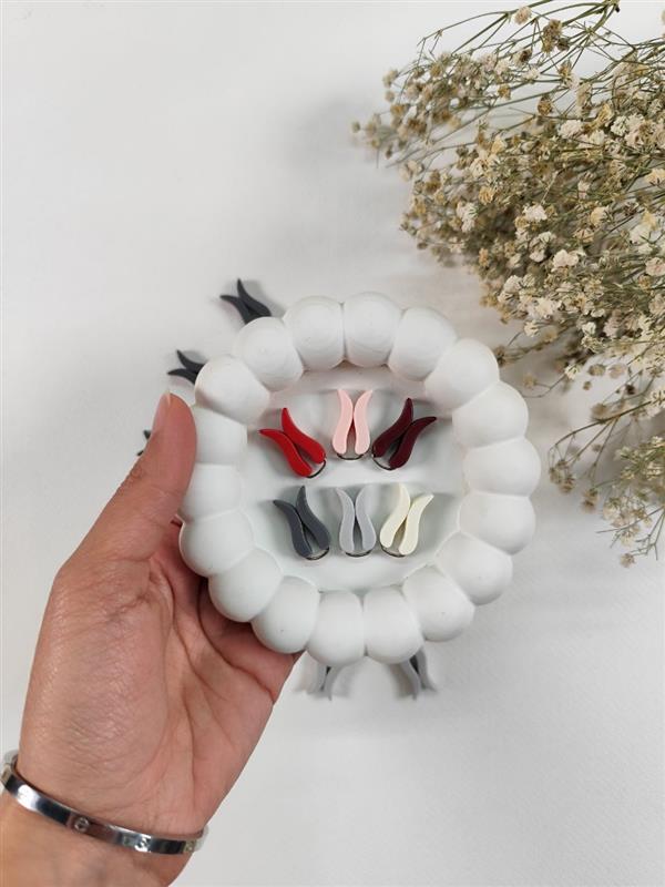 گیره روسری لاله ای 