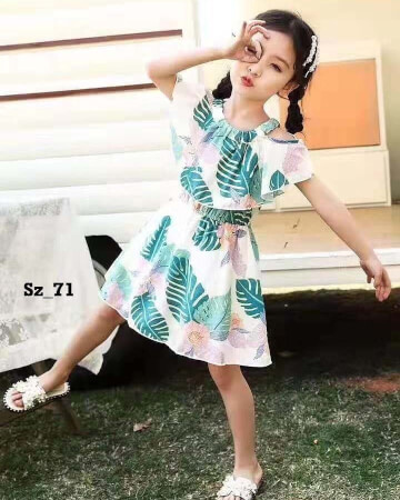 پیراهن سرشانه خالی هاوایی