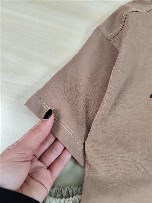 تیشرت شلوارک استیکر لبخند 