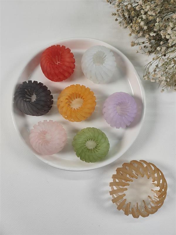 گیره گوجه ای شفاف 