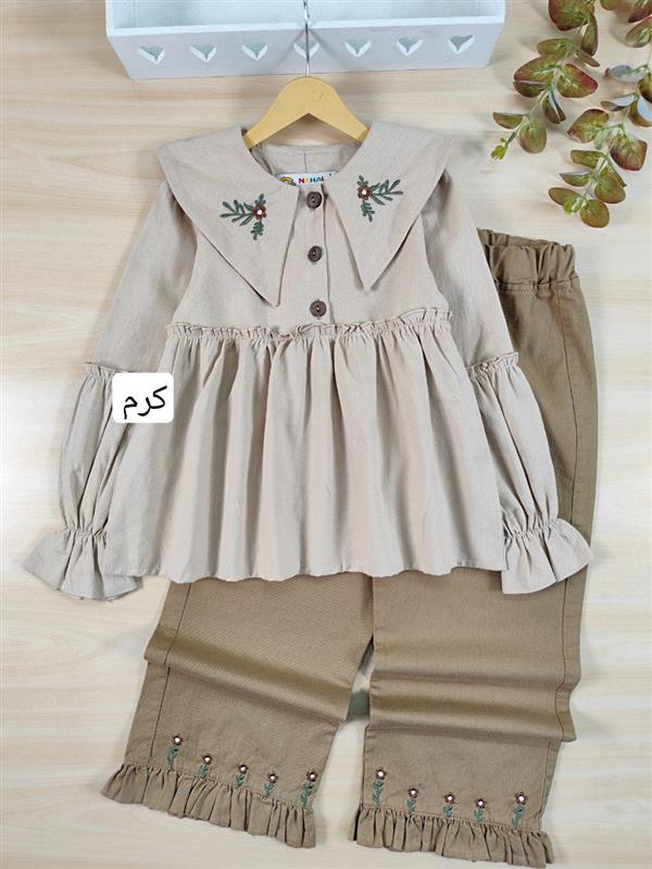 شومیز شلوار گلدوزی سیما 