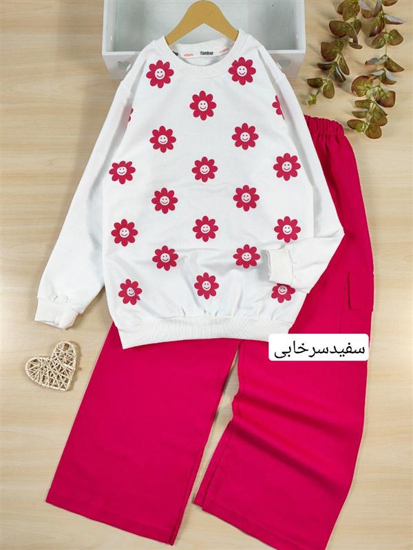 بلوز شلوار ایموجی گل 