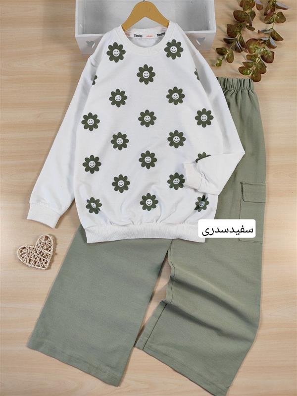 بلوز شلوار ایموجی گل 