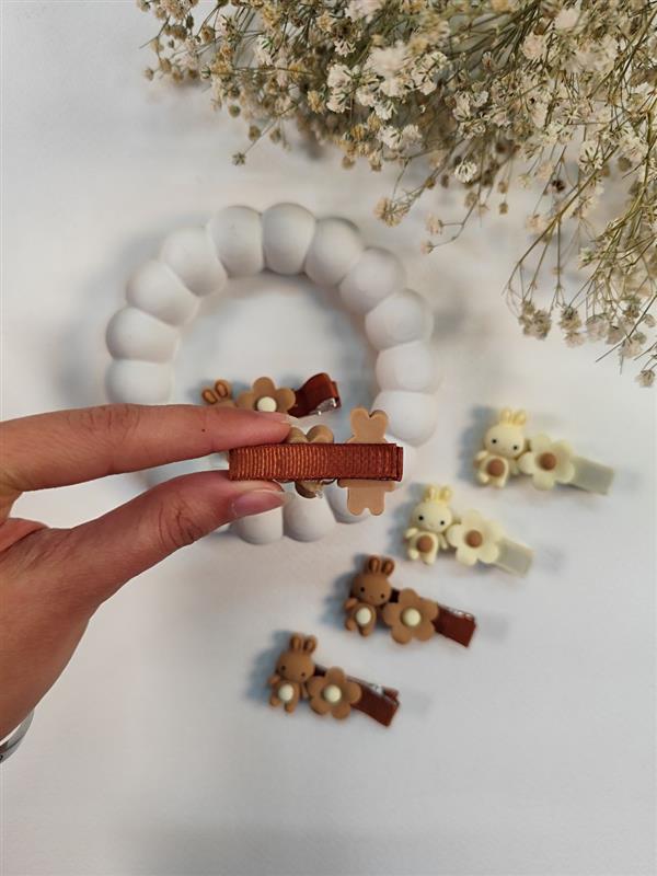گیره جفتی Rabbit flowers 