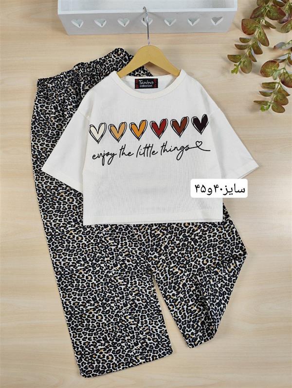 کراپ شلوار Leapard heart 