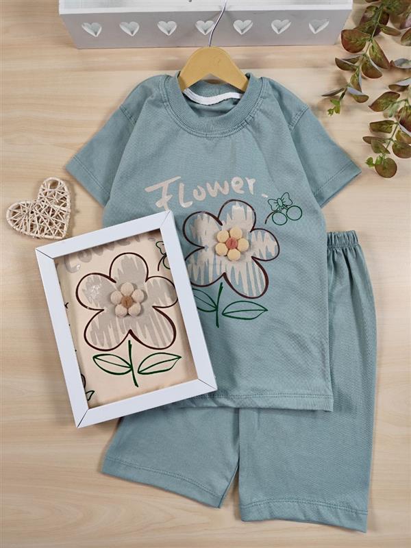 تیشرت شلوارک Cherry flowers 