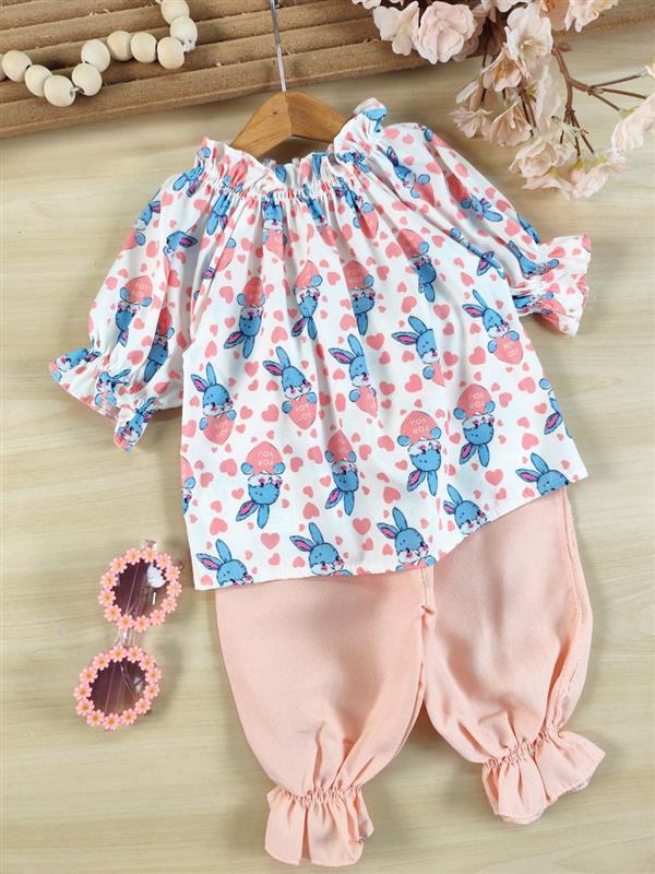 تیشرت شلوارک Bunny heart 