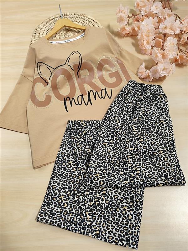 کراپ شلوار پلنگی corgi
