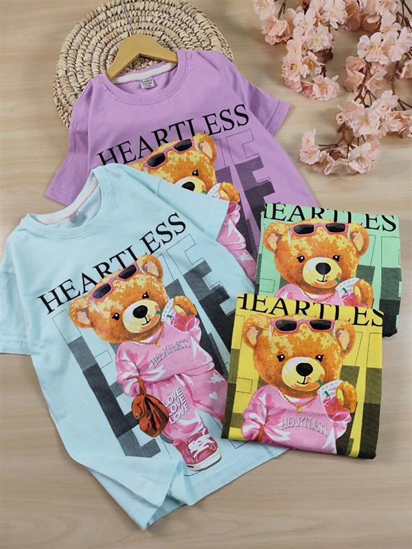 تیشرت تک Heart less