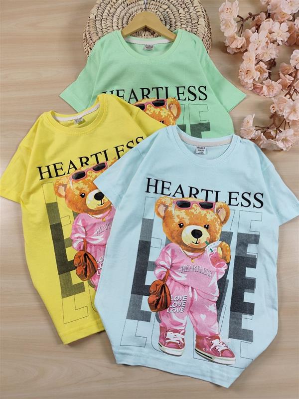 تیشرت تک Heart less