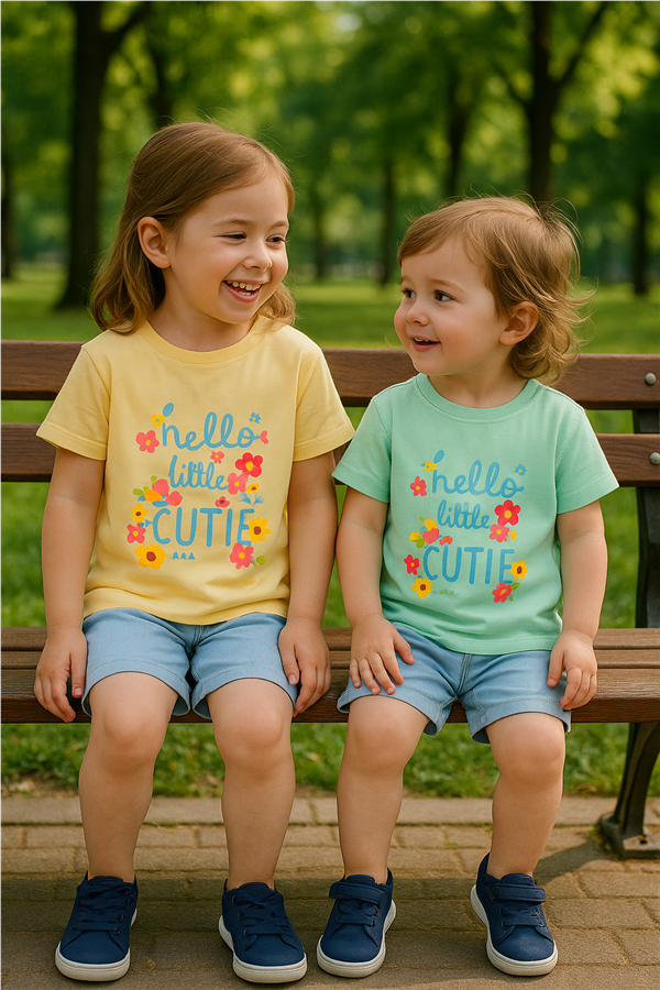 تیشرت شلوارک hello cute