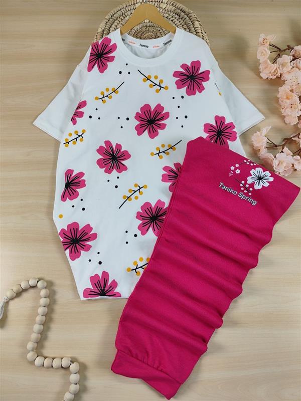 تیشرت شلوار Color flower