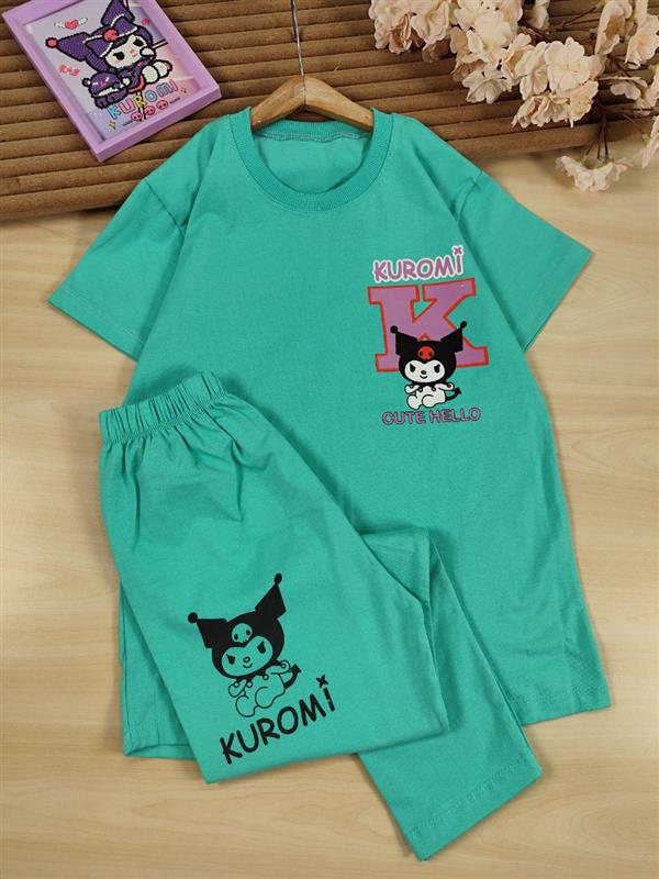 تیشرت شلوارک hello kuromi