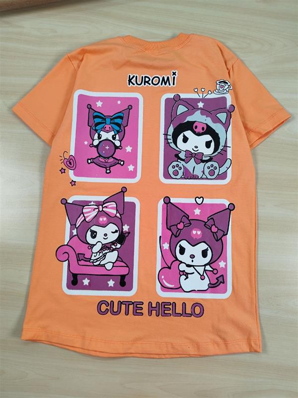تیشرت شلوارک hello kuromi