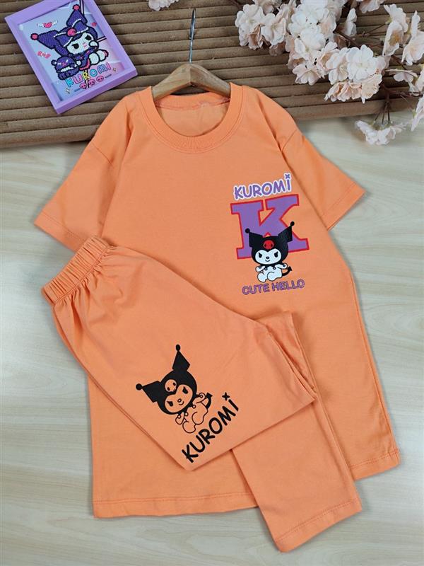تیشرت شلوارک hello kuromi