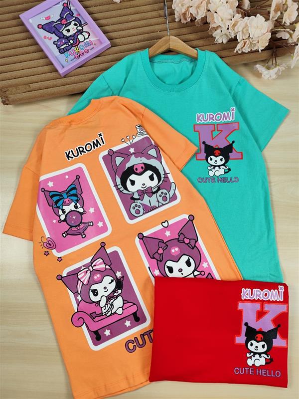 تیشرت شلوارک hello kuromi