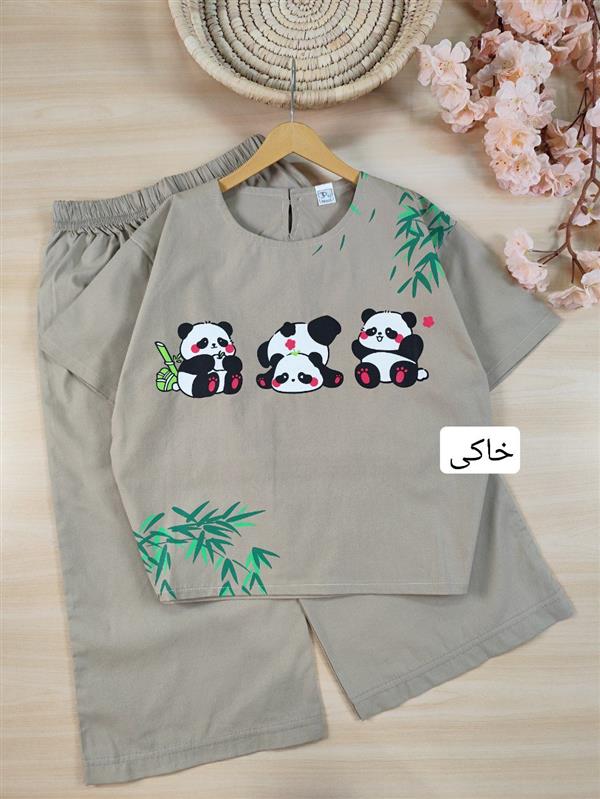 کراپ و شلوارک پاندا خجالتی 